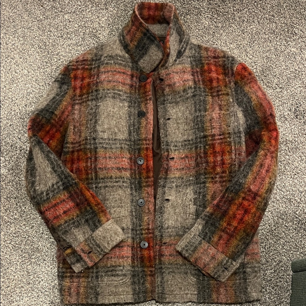 Zara Multicolor Plaid Shirt Jacket